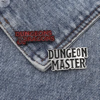 dungeon grandmaster dragon lapel bag shirt brooch pins metal broches for men women badge pines metalicos brosche accessories