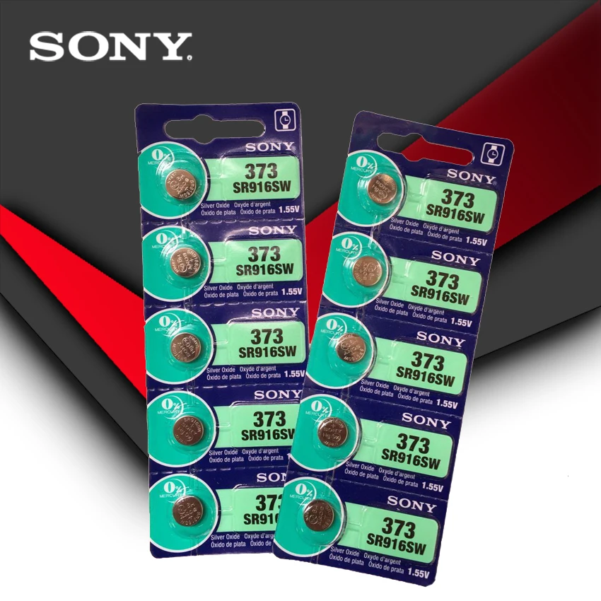 5 шт. Sony 100% оригинальный 373 SR916SW 916 SR916 часовая батарейка кнопочная Сделано в Японии