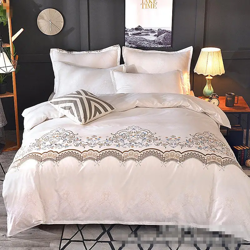 

40 bedding sets bed linen duvet cover flat sheet Bedding Set Winter Full King Single Queen,bed set 2019 fashion Simple Style