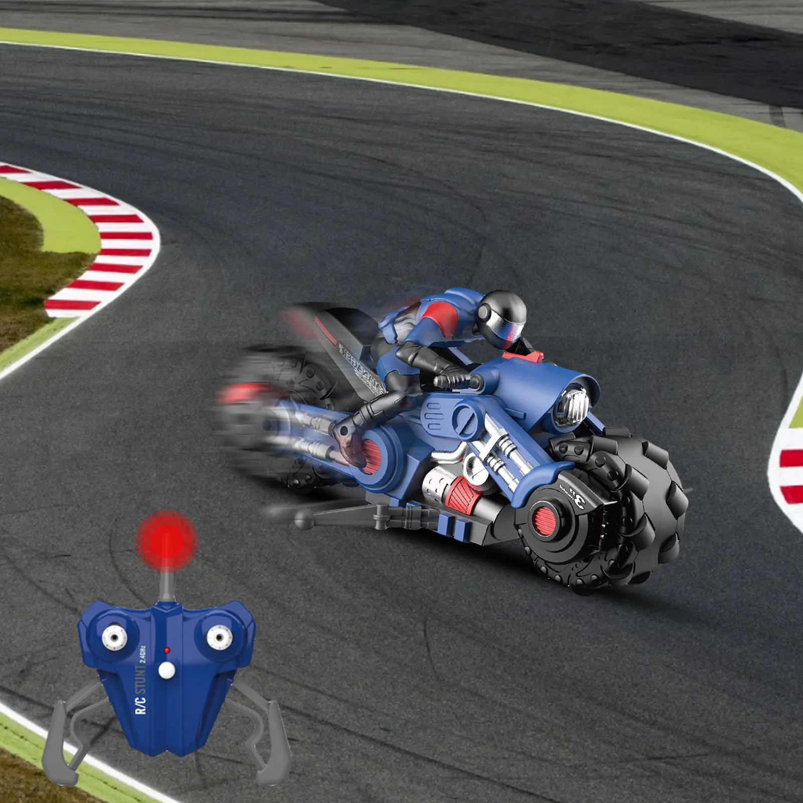 1:10 трюковый мотоцикл вращающийся Дрифт сертифицированная мотоциклетная игрушка