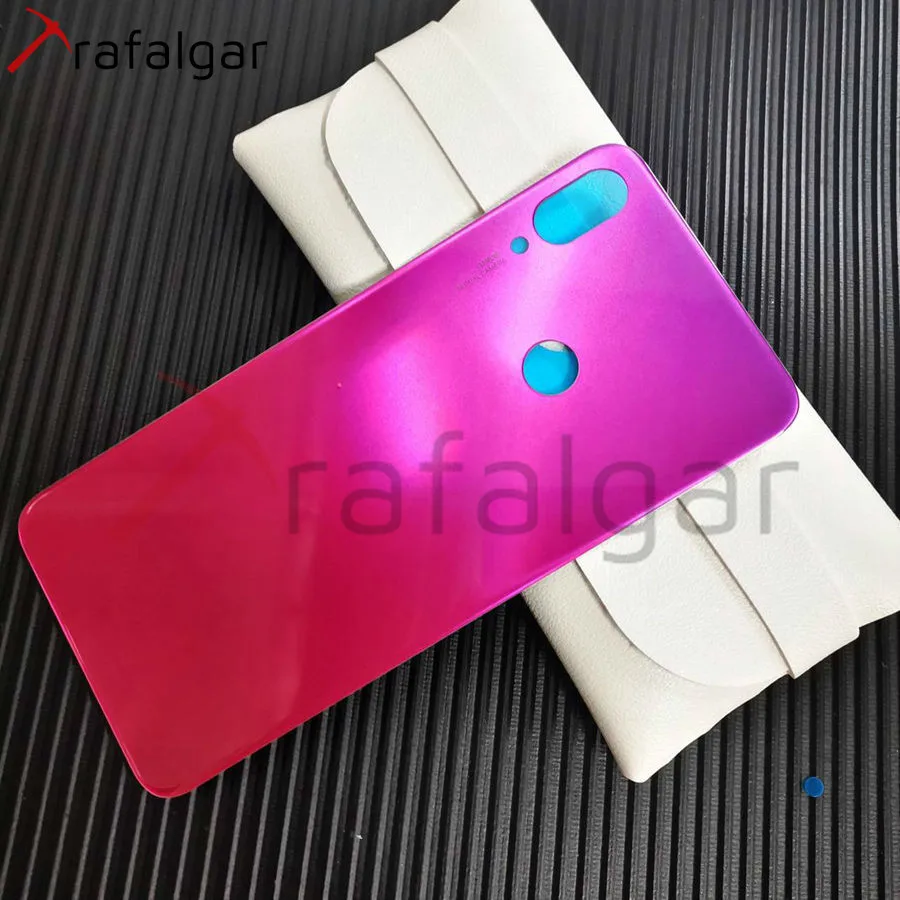 Крышка батарейного отсека для Xiaomi Redmi Note 7 Pro Задняя стеклянная панель Note7 задний