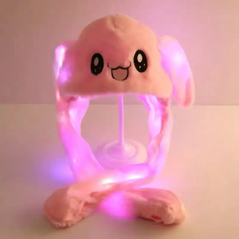 

Animal ear hat plush toy net red with the same pinch long ears will move the hat net red cute ear air bag cap