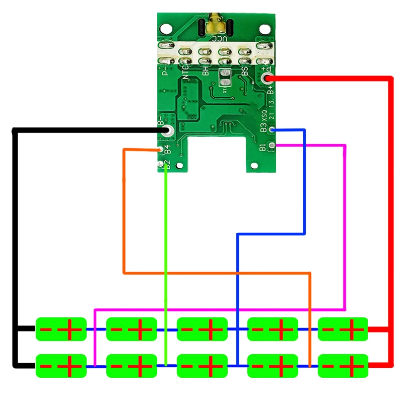 WA3557 Li-ion Battery Plastic Case Charging Protection Circuit Board PCB For Worx 20V Lithium Electric Tool WU268 WA3525 WA3512 |