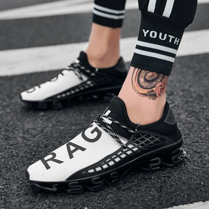 2019 Новая повседневная мужская обувь дышащая Летняя Сетка мужские удобные модные