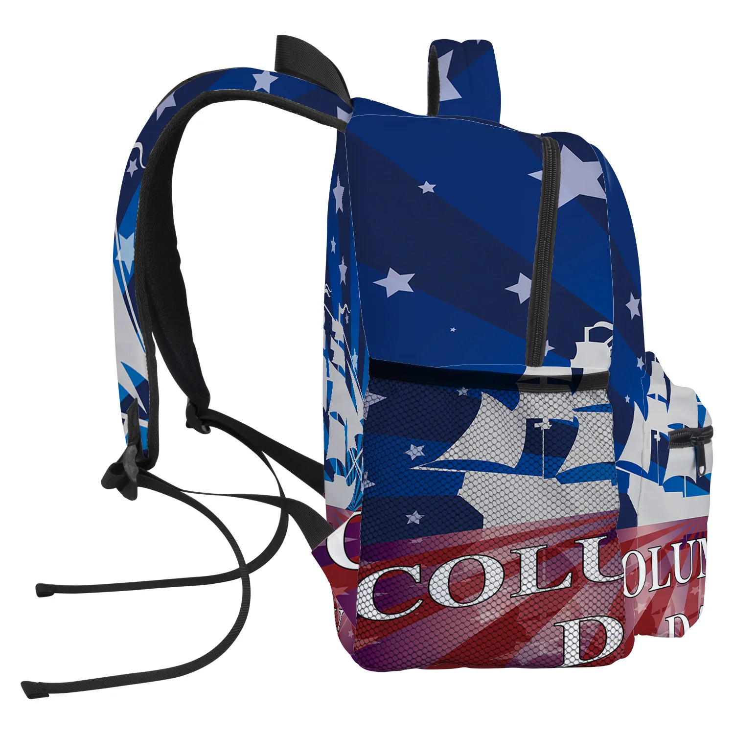 Художественный рюкзак с изображением флага Коламбуса для студентов колледжа
