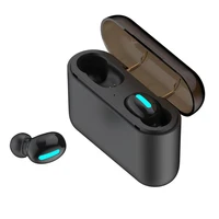 hbq q32 tws wireless earphones portable bluetooth 5 0 handsfree sports running earbuds with charging case for iphone android