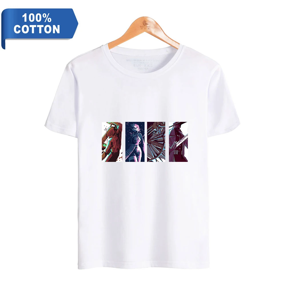 

Chainsaw man Anime Fashion Prints 100% Cotton T-shirt Men Summer Short Sleeve Tshirt Hot Sale Casual Streetwear T shirt