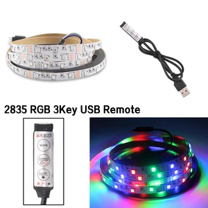 Светодиодная RGB лента с USB-разъемом, не водонепроницаемая, 5 В, Светодиодная лента, светильник для подсветки телевизора, светильник, 50-5 м, 5 в светодиодный светодиодная ленсветильник, s-лампа, Диодная лента