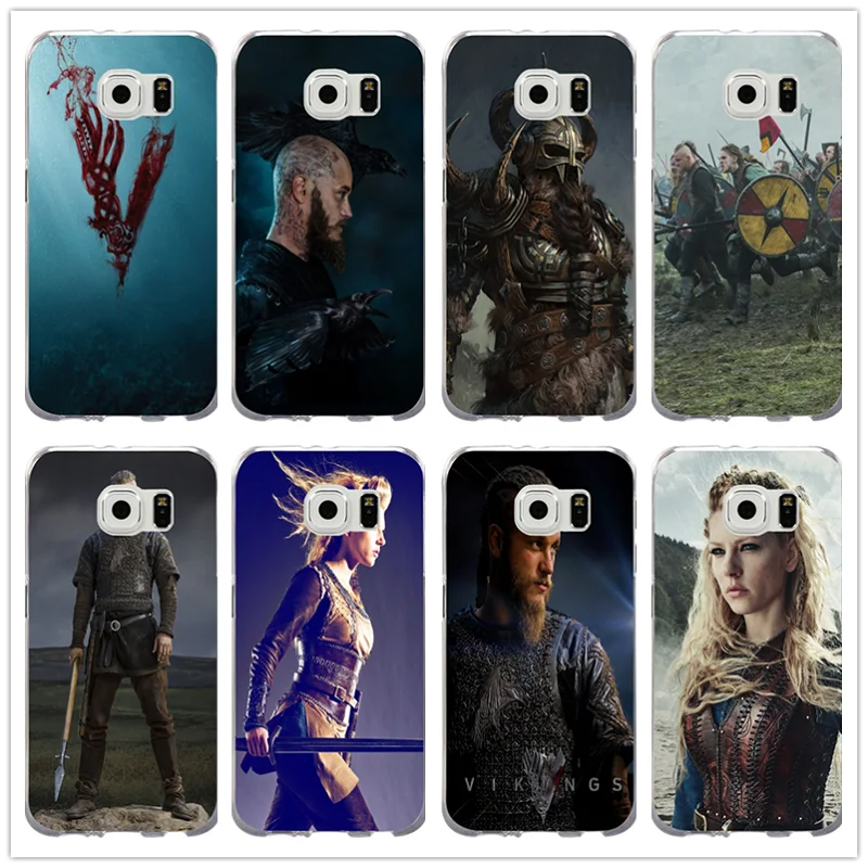 Тонкий мягкий ТПУ чехол для телефона Ragnar Lothbrok Vikings Samsung Galaxy Note 2 3 4 5 8 S3 S4 S5 Mini S6 S7 S8 S9