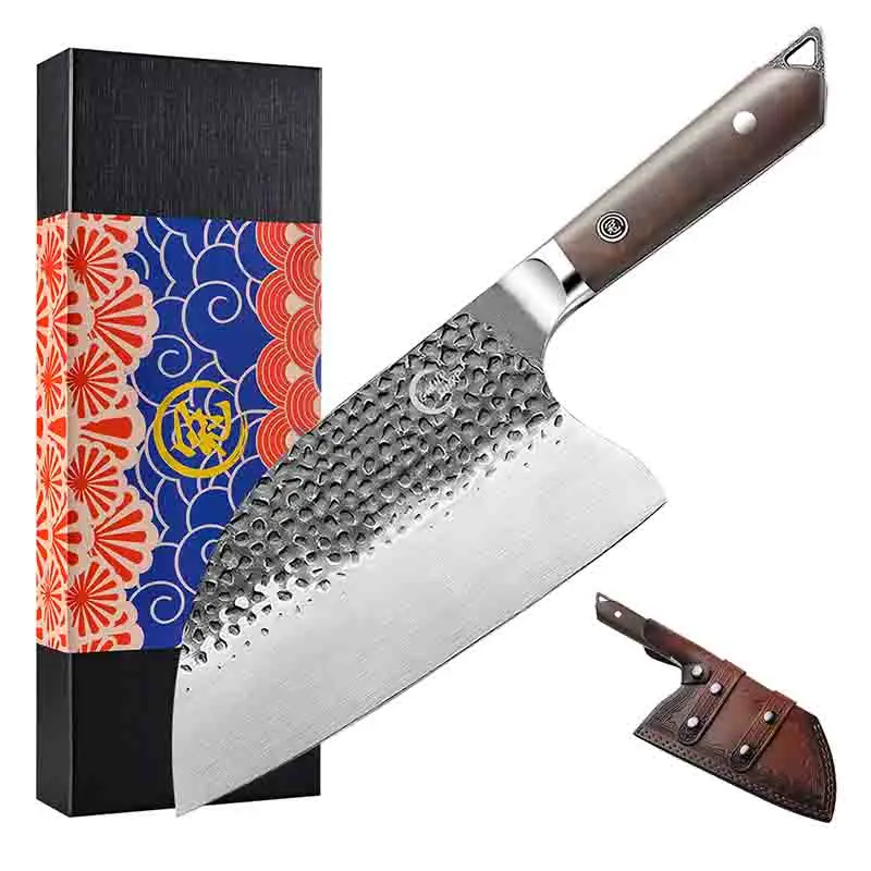 Кованый стальной кухонный нож 5cr15mov Grandsharp ручной работы мясника профессиональный