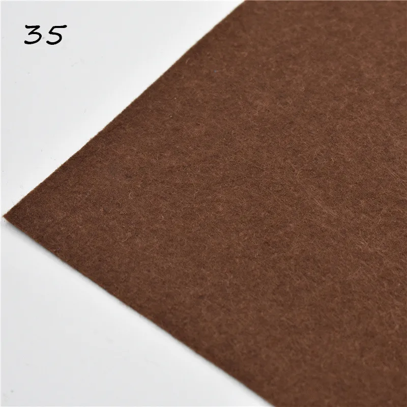 Felt 35 1 шт., ручная работа, фетровые цветы, ручная работа, для кукол, для валяния, шерсть 30/15 см, 60 цветов - Цвет: Felt 35