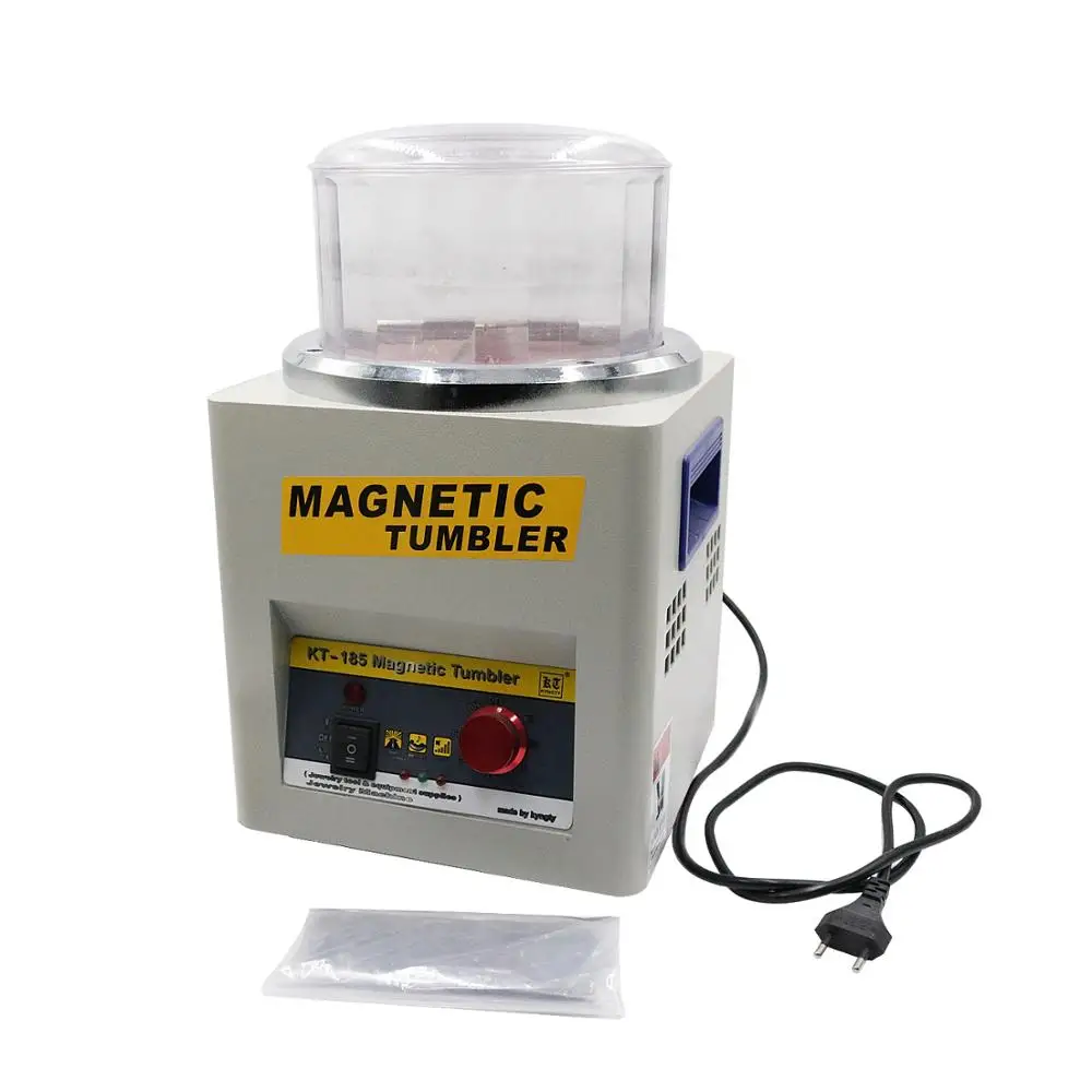 KT185 Magnetic Tumbler Jewelry Polisher Finisher Machine Equipment Polishing Machine gold sliver platinum deburring Jewelry Tool
