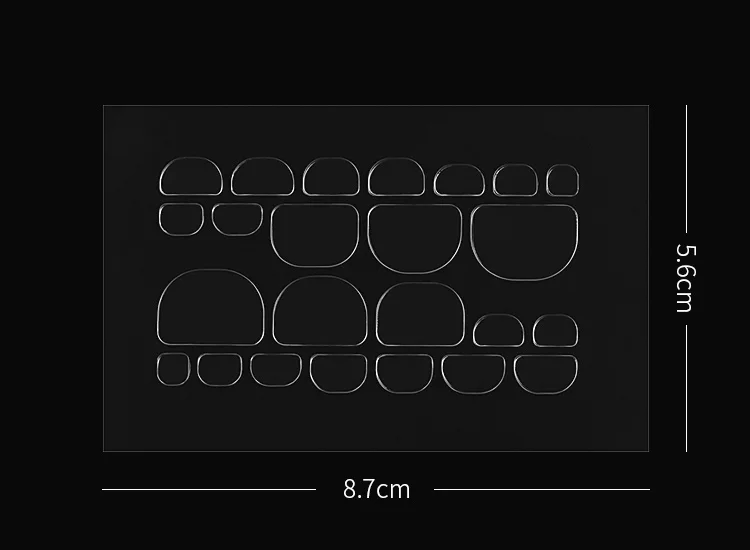 5Sheet-10Sheet поддельные ногти наклейки для пальцев ног прозрачные двухсторонние клейкие наклейки с лентами накладные ногти для наращивания ногтей