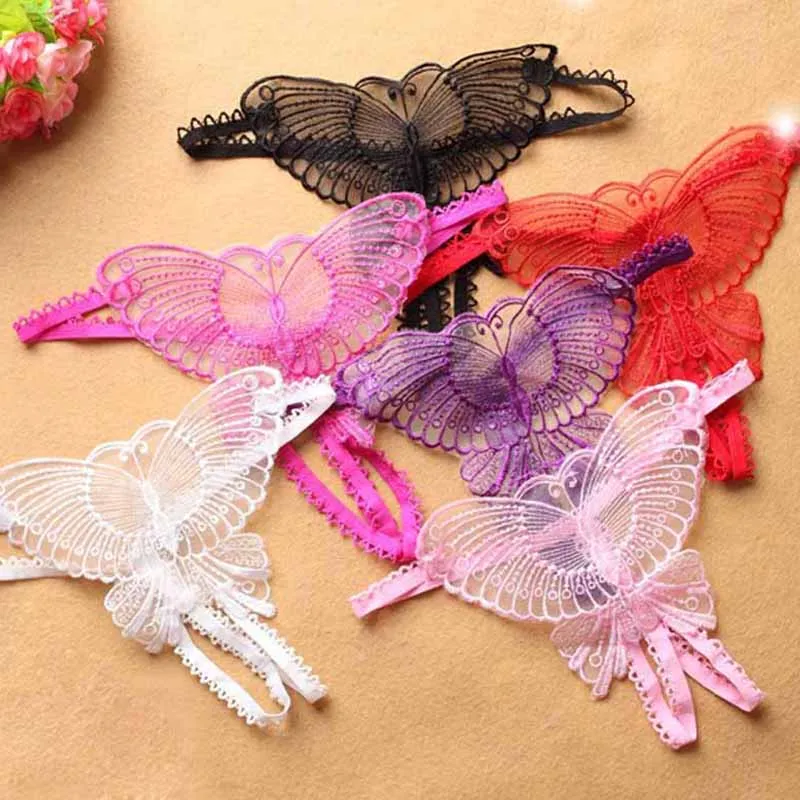 

Women Sexy Lace Knickers Panties Butterfly Low Waist Lace Thong Panty G String Bragas Women Culotte Calcinhas Erotic Underwear
