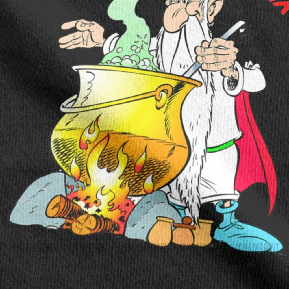 Мужская футболка Asterix And Obelix футболки с короткими рукавами и круглым вырезом из