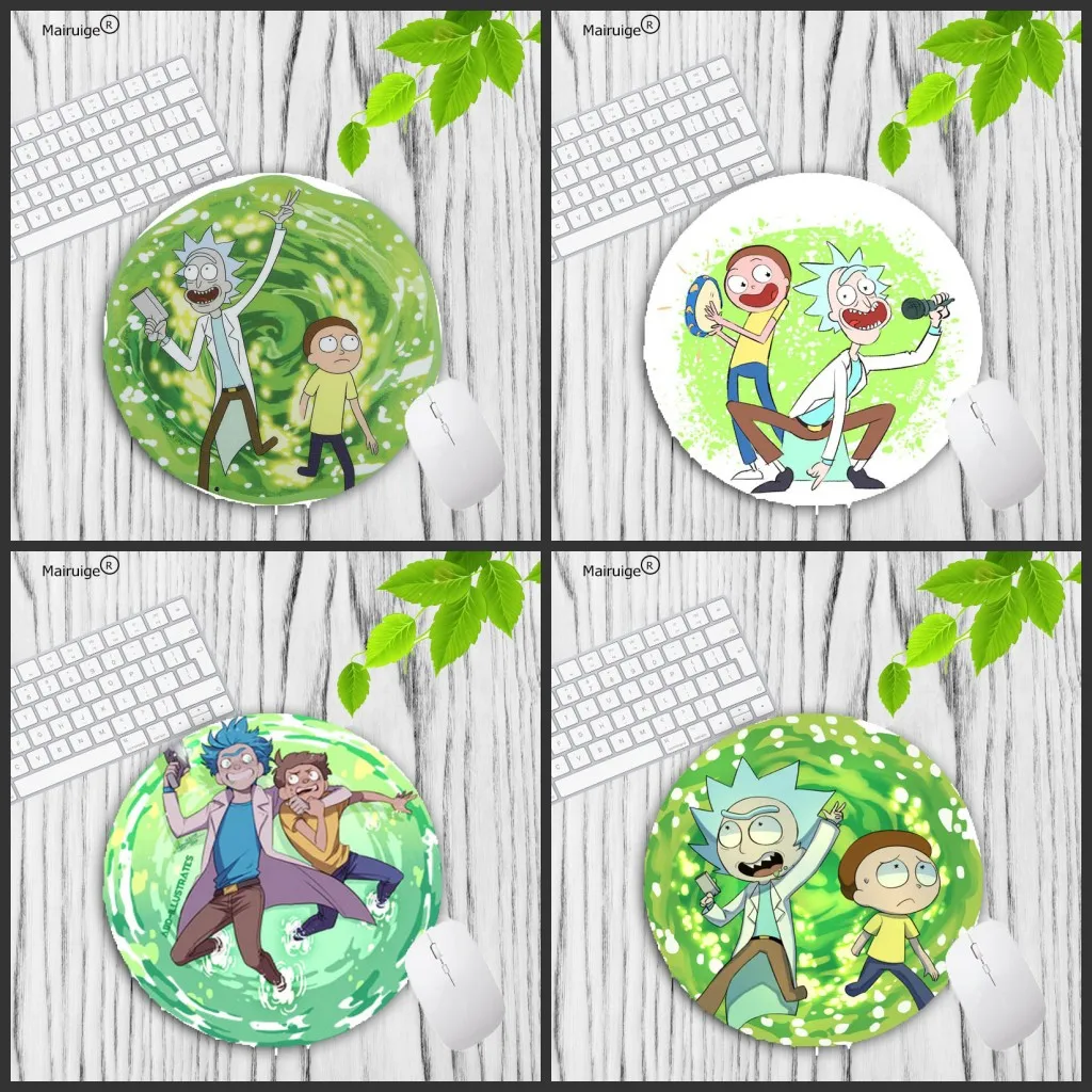 Большой рекламный Нескользящий Резиновый PC смешной Morty Anime коврик для мыши