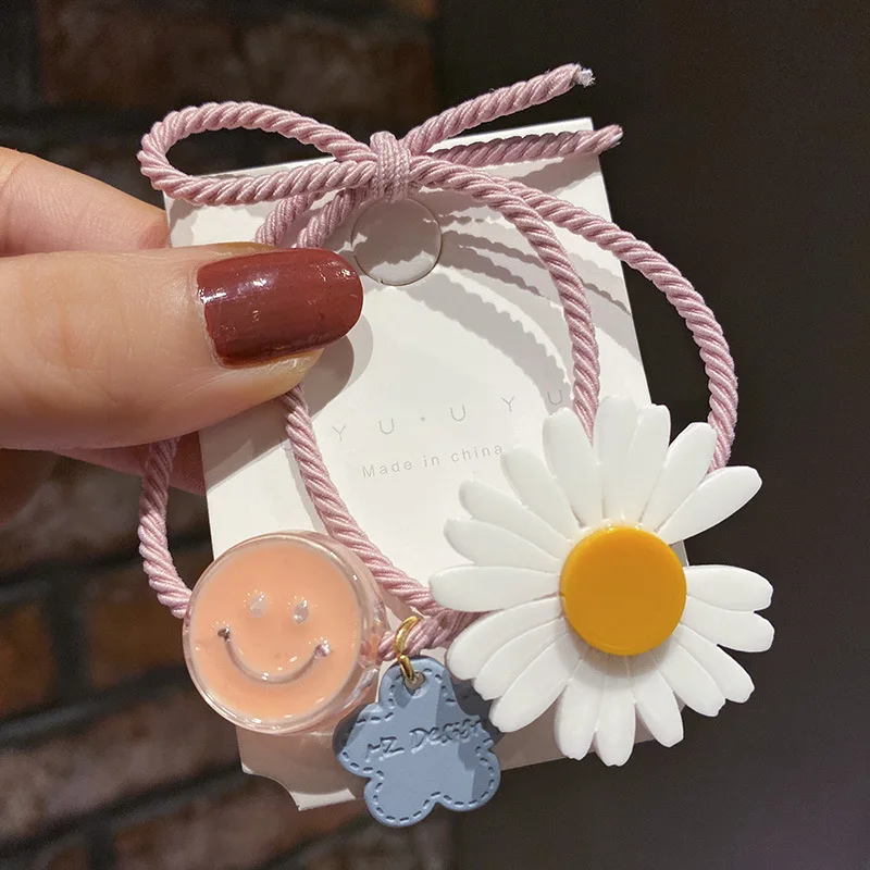 Женские маленькие резинки в виде ромашек для девочек милые Элегантные корейские