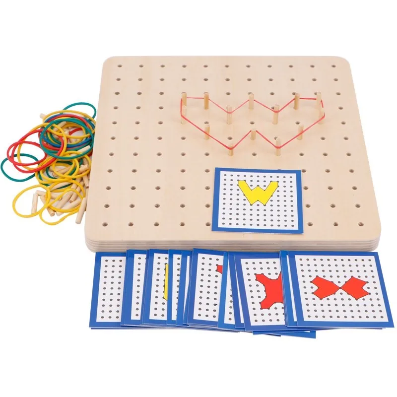 Детские игрушки Монтессори креативный Графический резиновый галстук карта для