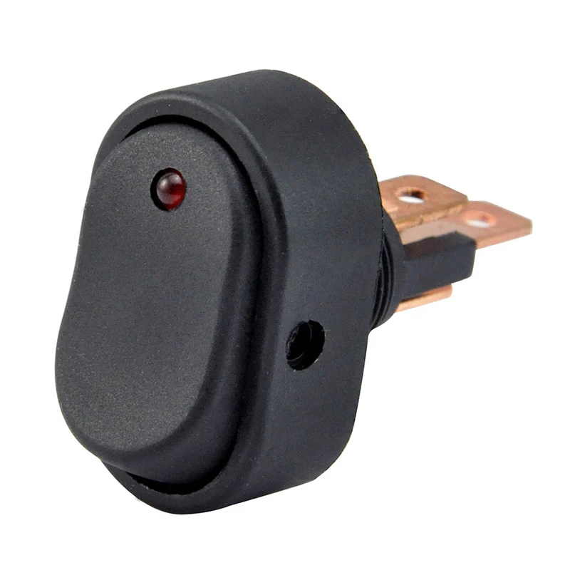 Красный светодиодный переключатель вкл./выкл. 30 А 12 В 5 шт.|Выключатели| |