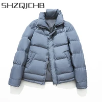 shzq winter down jacket men thick warm ultralight 90 white duck down coat male fashion mens clothing casual outwear hiver 005