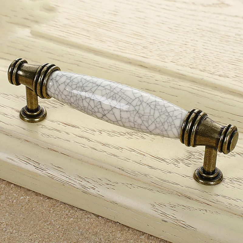 Дверные ручки европейская керамическая ручка с трещинами нагрудный шкаф дверной
