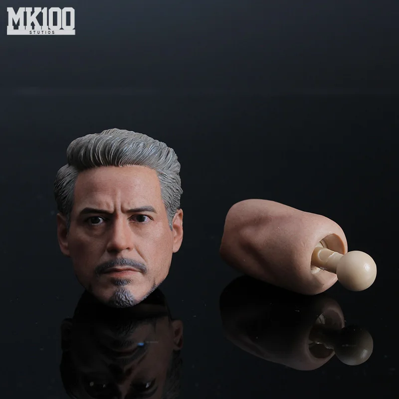 1/6 масштаб Ironman Tony Stark Young/старая голова скульптурная фигура тела DIY фигурки