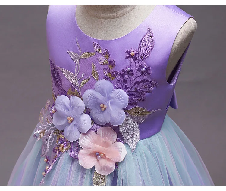 

Girls Dress Summer Elegant Princess Dress Kids Dresses For Girls Embroidery Birthday Party Ball Gown Children Clothing 8 12 Year