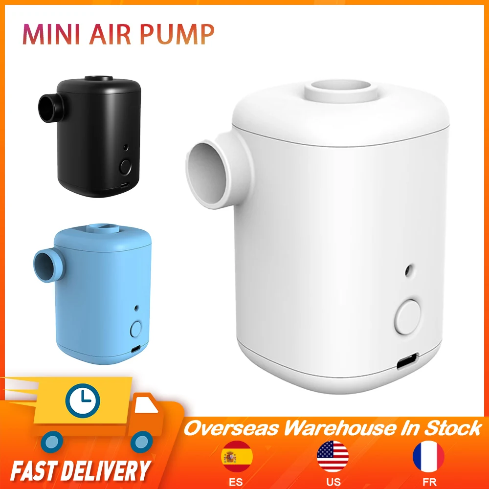 

Electric Mini Air Pump USB Portable Inflatable Pump Swimming Ring Boat Deflator Inflator for Outdoor Camping Floats Mats Airbeds