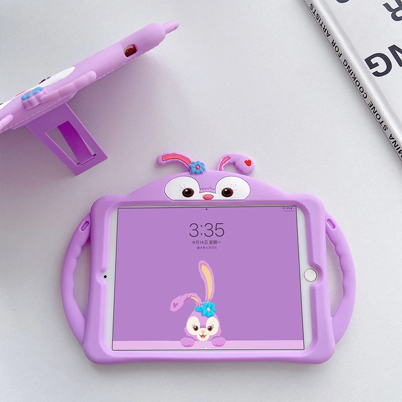 

Ipad case is suitable for 2020 new iPad 8 flat case 10.2 "pro 9.7air1 23 children 10.5 silicone case mini12345 cartoon air4 10.9