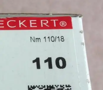 Оригинальная игла для вышивания Groz Beckert DB X K5 Nm 90/14 100/16 110/18 Tajima Barudan SWF китайские детали для вышивальной машины - Цвет: Nm110(18)