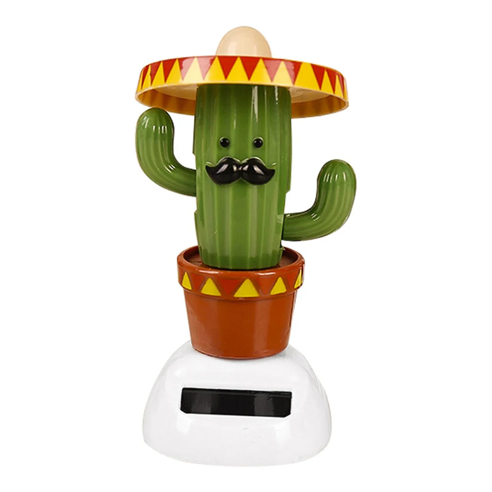 

Solar Beach Girl Cactus Automatic Swing Car Interior Ornament Dashboard Decor