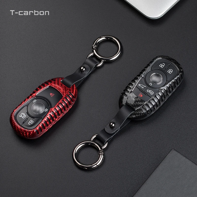 

Carbon Fiber Car Key Case Cover For Buick Envision Vervno GS 20T 28T Encore NEW LACROSSE Opel Astra k Auto Accessories