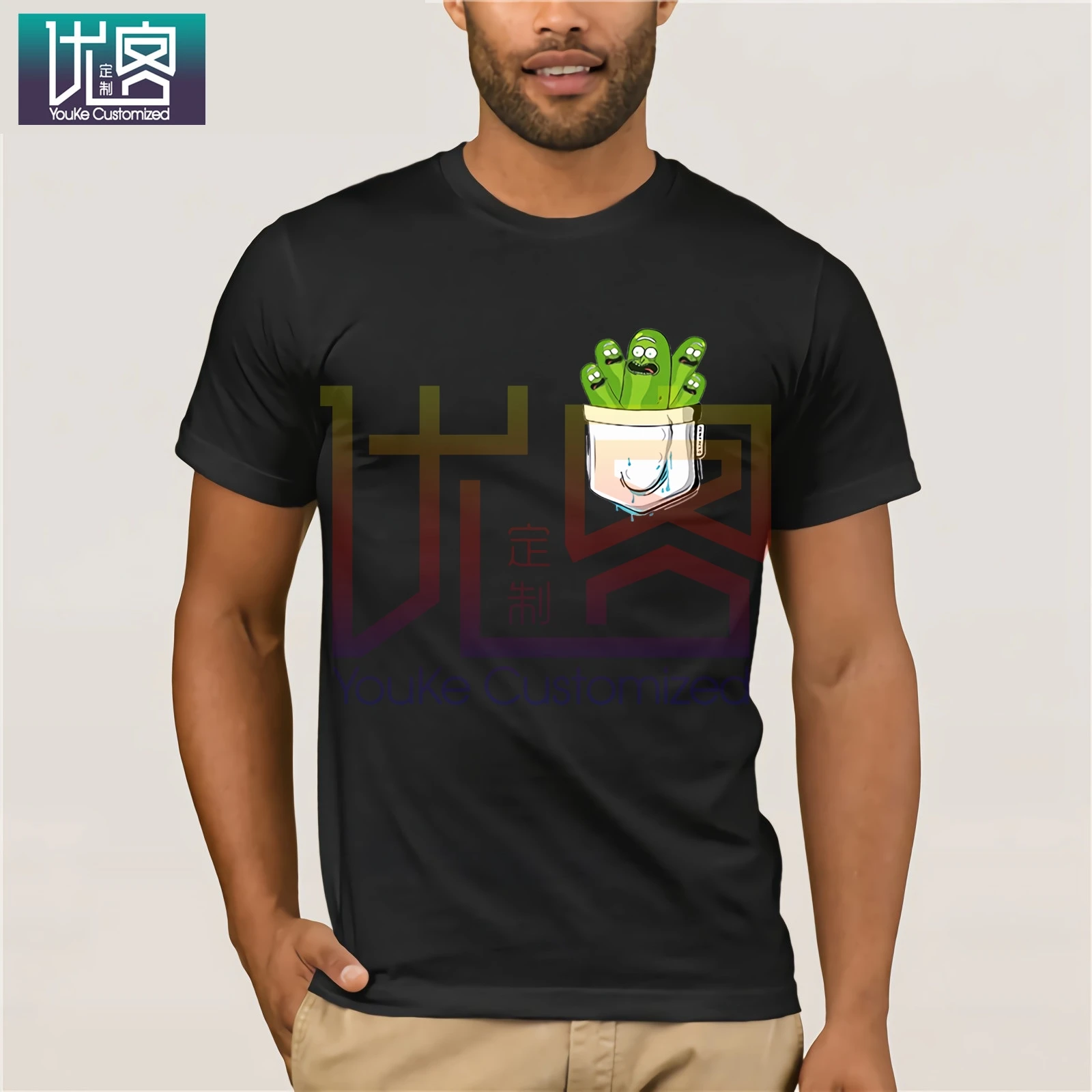 Рик и Морти для Для мужчин топы Винтаж круглый вырез горловины с круглым вырезом