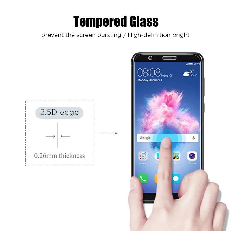 Стекло для экрана смартфона 9H HD Huawei Y5p Y6p Y7p Y8p защитное ФЛУОРЕСЦЕНТНОЕ стекло P40 Lite