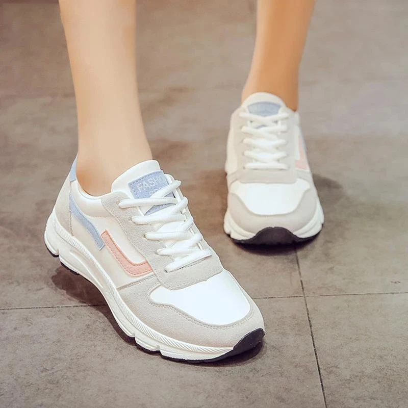 

Женские модные кроссовки на массивной подошве, повседневная прогулочная обувь на платформе, удобная холщовая обувь для тенниса