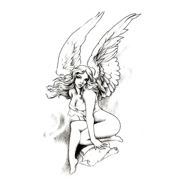 Водостойкая Временная тату наклейка двусторонняя женщина клоун покер