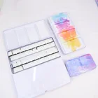 48 сетки Цвет палитра Железный контейнер для хранения банок Краски лоток коробка для воды Цвет акриловые Краски s