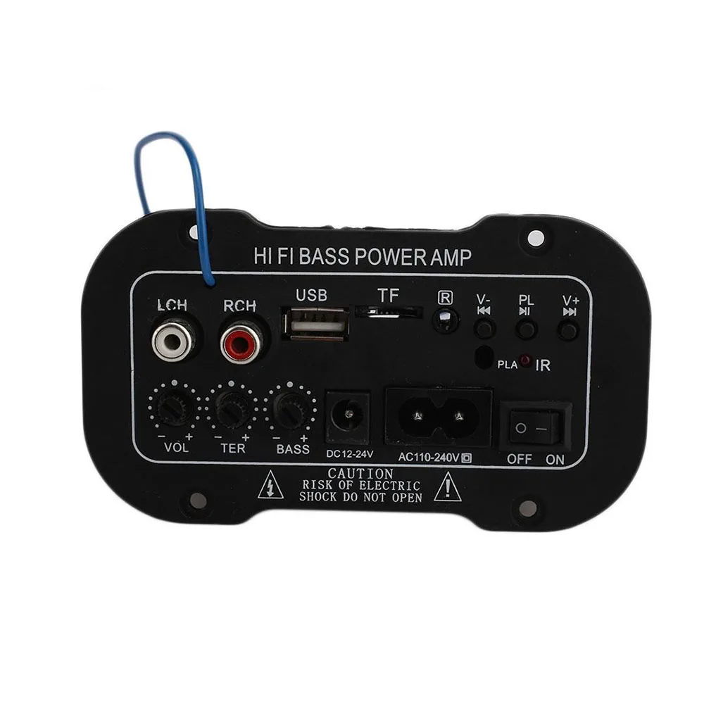 220V Universal Car Bluetooth Amplifier HIFI Audio Music Amplifiers TF Card MP3 Automotive Smart Power Amplificador Subwoofer | Автомобили