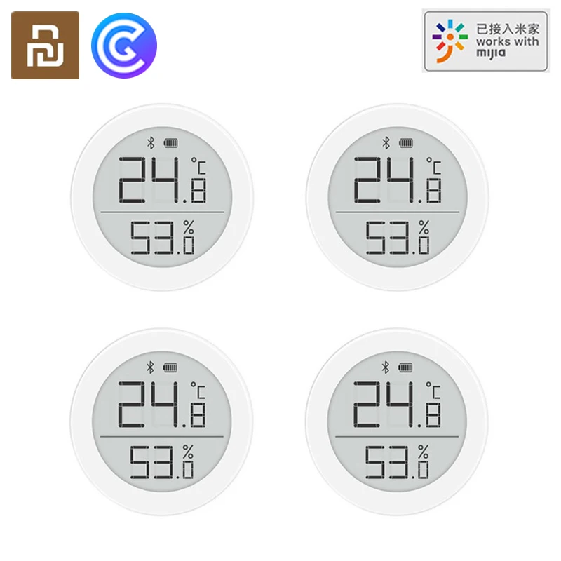 

Youpin Clear Grass Bluetooth Temperature Humidity Digital Thermometer Moisture Meter Sensor LCD Screen Smart Mi Home Просо