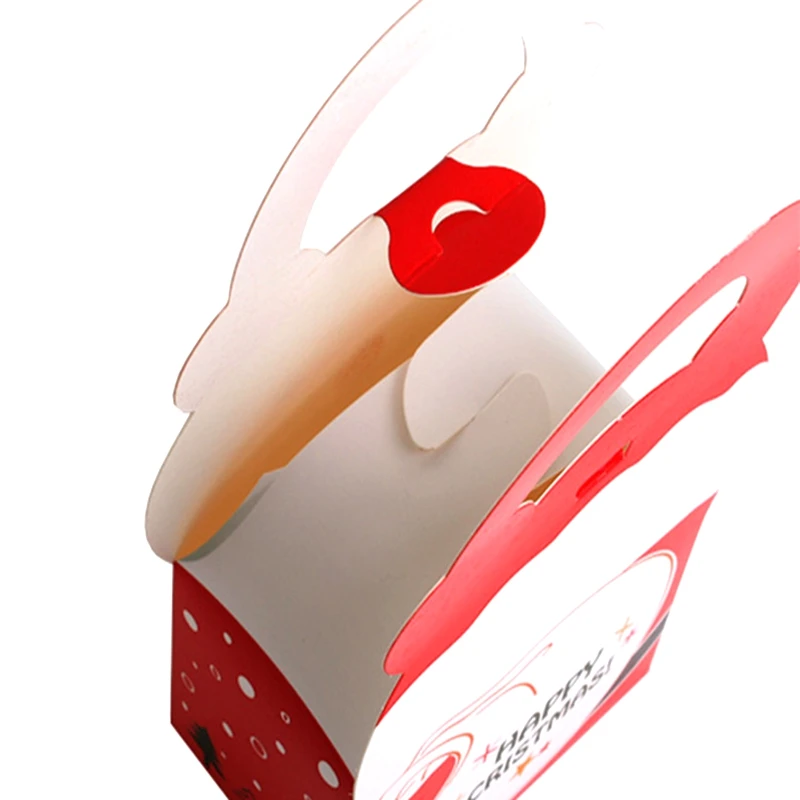 10 шт./компл. Рождественский подарок Бумага коробка Санта Клаус Конфета в виде