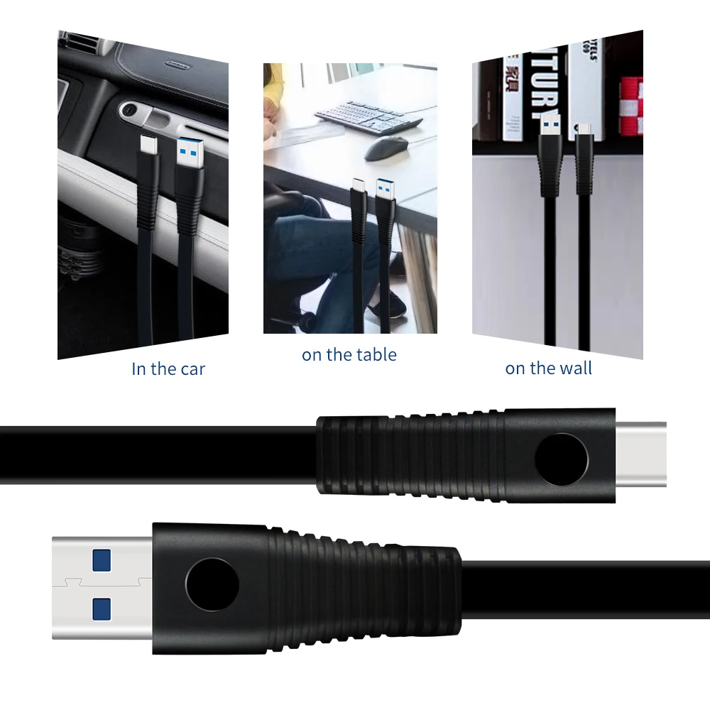 Фото Магнитный usb кабель 1 м для быстрой зарядки USB type C 3 0 магнитный телефонный передачи Магнитный usb кабель 1 м для быстрой зарядки USB type C 3 0 магнитный телефонный передачи