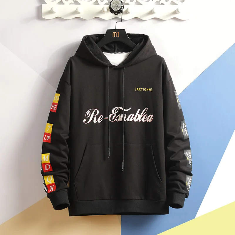 Мужской осенний комплект из 2 предметов: толстовка и штаны высококачественный