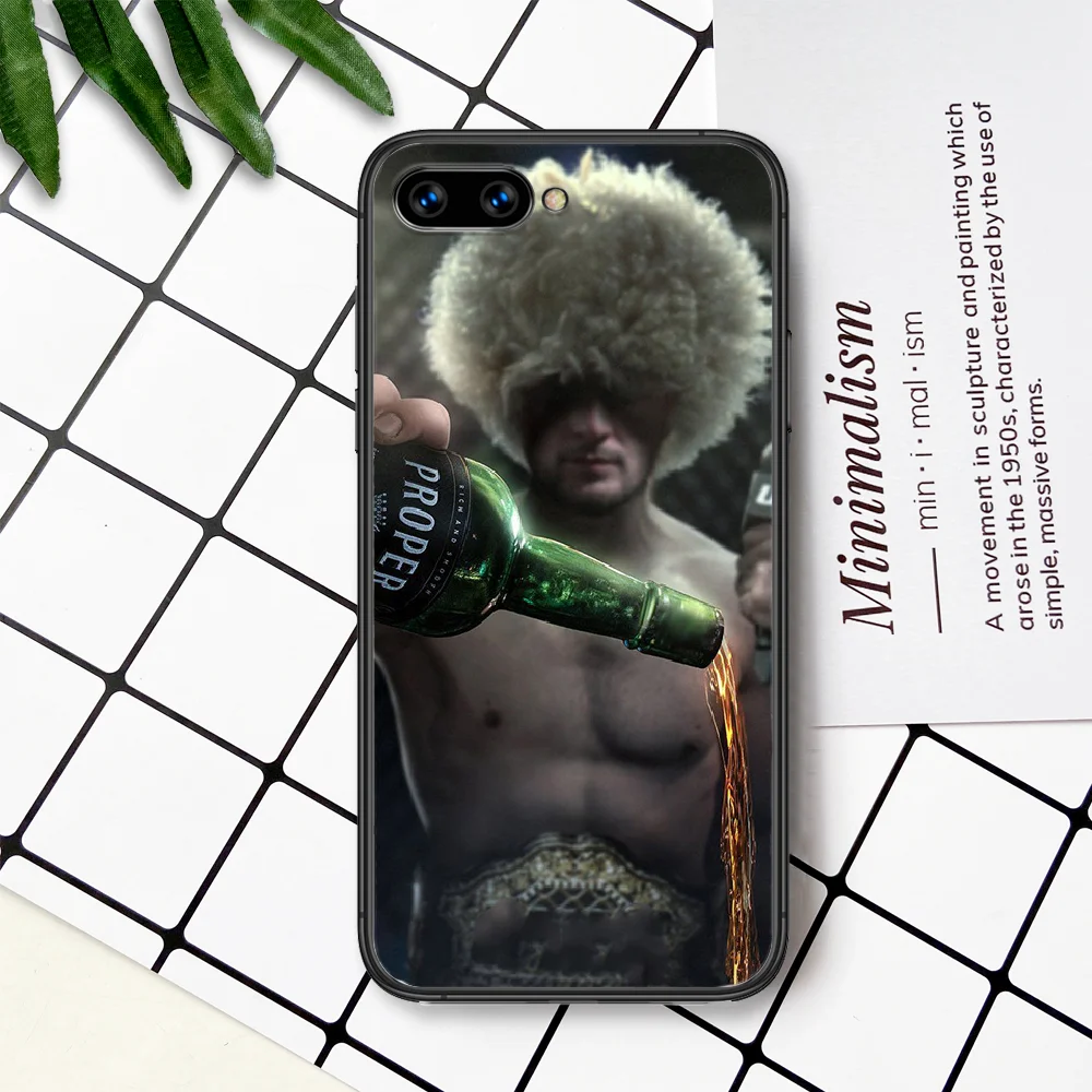 

Khabib Nurmagomedov Phone Case For Huawei Honor 6A 7A 7C 8 8A 8X 9 9X 10 10i 20 Lite Pro Play black Back Silicone Cover Tpu