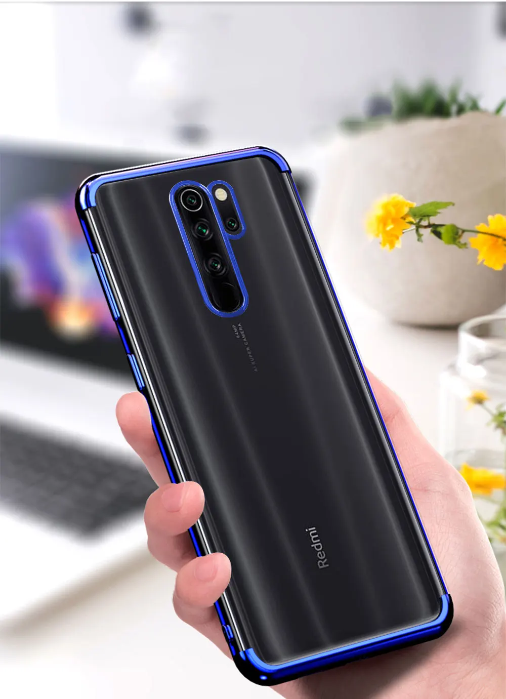 Для Xiaomi Redmi note 8T Роскошный прозрачный силиконовый мягкий телефонный чехол для