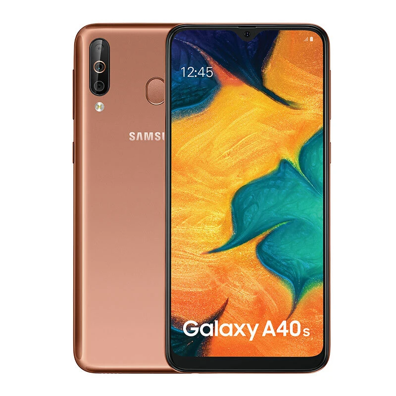 Gold Мобильный телефон samsung Galaxy A40s, 6 ГБ ОЗУ, 64 Гб ПЗУ, 6,4 дюймов, 4G LTE, Android, мобильный телефон, 5000 мАч, смартфон - Цвет: Gold