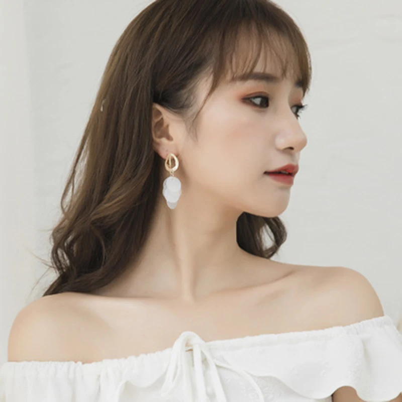 Новинка 2019 ретро кулон с блестками без прокалывания клипсы для ушей Dongdaemun