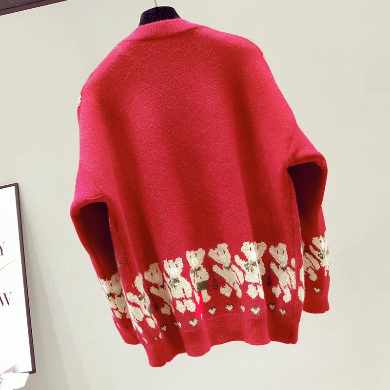 

Women Pullover christmas 2020 Sweaters Christmas Print Long Sleeve Straples Collar Tops 2020 sweater christmas sweater Cloths