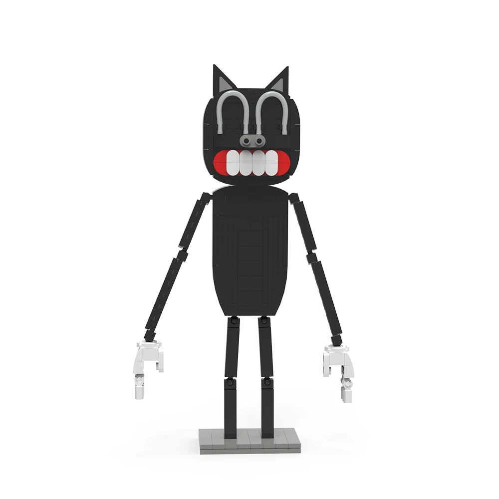 MOC ужасная игра монстр строительные блоки оружие набор блоков кирпичи черный