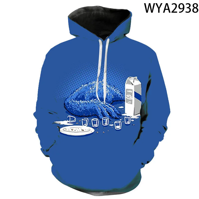 

2021 spring and autumn new biscuit monster theme brand sweatshirt men and women high quality hoodies