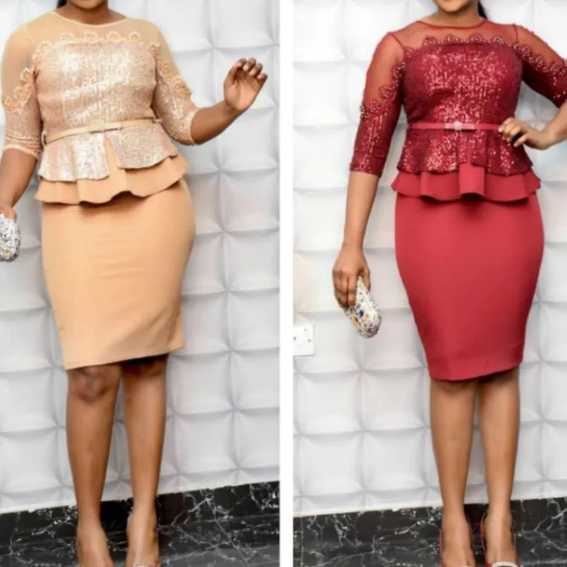 Рождественские модные комплекты из двух предметов африканская женская блузка с